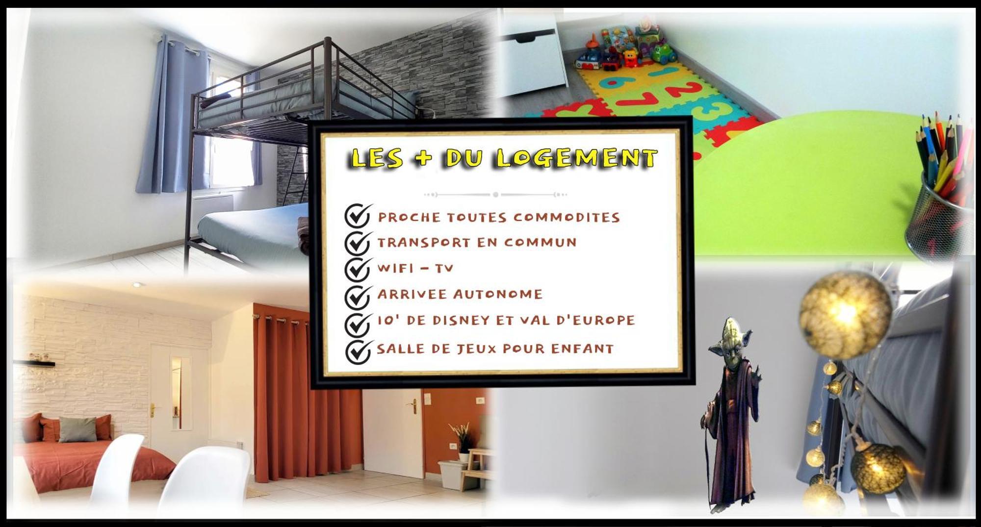 שאנטלו-אן-ברי Appartement Avec Salle De Jeux Privee,10Min De Disney Transport En Commun 6 Couchages מראה חיצוני תמונה